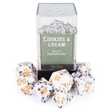 Brybelly Cookies & Cream Polyhedral Dice Set