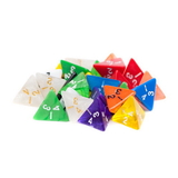 Brybelly 25 Pack of Random D4 Polyhedral Dice in Multiple Colors