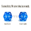 Brybelly 25 Pack of Random D6 Polyhedral Dice in Multiple Colors