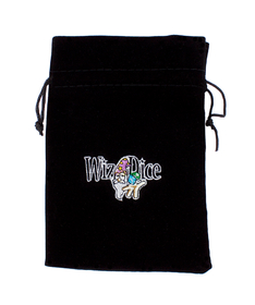 Brybelly Large 7in x 5in Embroidered Velour Pouch with Drawstring