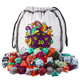 Brybelly Bag of Splendor: 140 Polyhedral Dice in 20 Complete Sets