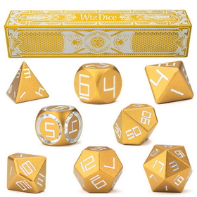 Brybelly Set of 8 Dorado Gold Precision Aluminum Polyhedrals
