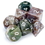 Brybelly Set of 7 Handmade Stone Polyhedral Dice, Indian Agate