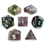 Brybelly Set of 7 Handmade Stone Polyhedral Dice, Indian Agate