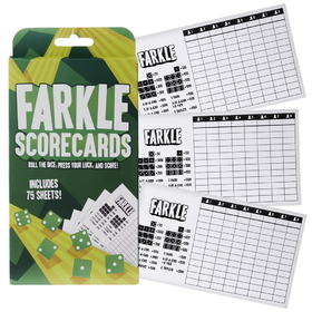 Brybelly Farkle Scorecards, 75 Sheets