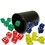 Brybelly Synthetic Leather Dice Cup with 20 Colored Dice