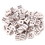 Brybelly GDIC-3101 5mm Microdice, White with Black, 50-pack
