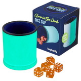 Brybelly Glow in the Dark Dice Cup with 5 Dice