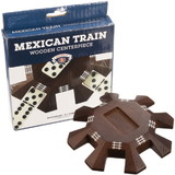 Brybelly Mexican Train Dominoes Wooden Centerpiece