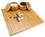 Brybelly Bamboo Go Set with Reversible Board, Bowls, Stones