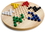 Brybelly All Natural Wood Chinese Checkers with Wooden Marbles