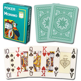 Brybelly Modiano Cristallo Poker Size, 4 PIP Jumbo Dark Green