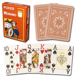 Brybelly Modiano Cristallo Poker Size, 4 PIP Jumbo Brown