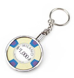 Brybelly Chrome Plated Poker Chip Holder Key Chain