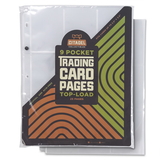 Brybelly 9-pocket Trading Card Pages, Top-Load, 25 Pages