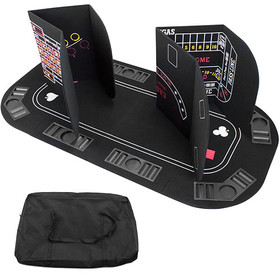 Brybelly 5 in 1 Table Top Includes: Poker, Blackjack, Roulette, Craps