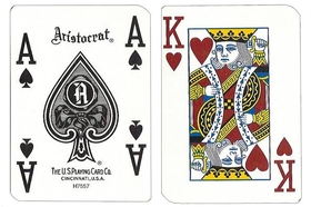 Brybelly Single Deck Used in Casino Playing Cards - Silverton