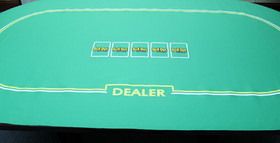 Brybelly Rollout Gaming Poker w/ Dealer Table Top