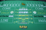 Brybelly Rollout Gaming Craps Table Top