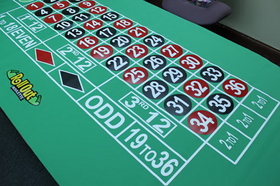 Brybelly Rollout Gaming Roulette Table Top