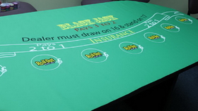 Brybelly Rollout Gaming Blackjack Table Top