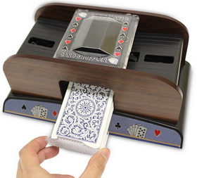 Brybelly 2 Deck Wooden Deluxe Card Shuffler