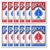 Brybelly 12 Bicycle Poker Size Standard Index - Red/Blue
