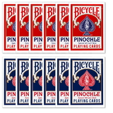Brybelly Bicycle Pinochle Standard Index - Red & Blue