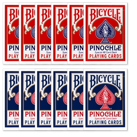 Brybelly Bicycle Pinochle Standard Index - Red & Blue