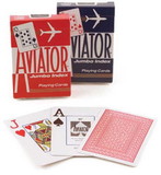 Brybelly Aviator Poker, Standard Index, 12 Decks Red Blue