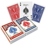 Brybelly Bicycle Poker Standard Index, 12 Decks Red/Blue