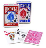Brybelly Bicycle Poker Jumbo Index, 12 Decks Red/Blue