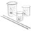 Brybelly 3-pack Glass Beakers with Stirring Rods, 50-250mL