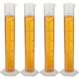 Brybelly 4-pack Plastic Graduated Cylinders, 250mL