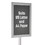 Brybelly White Hand Sanitizer Stand with Sign Holder