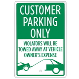 Brybelly Customer Parking Only Sign 18
