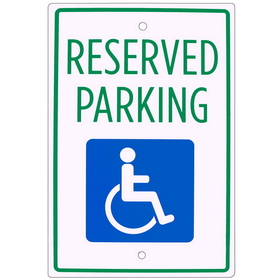 Brybelly Handicap Parking Sign 18" x 12"