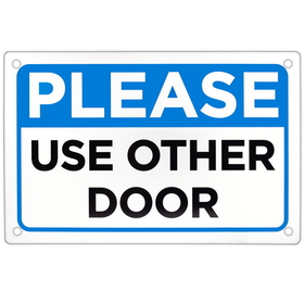 Brybelly Please Use Other Door Sign 18" x 12"