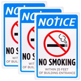 Brybelly No Smoking Within 25 Feet of Entrance Sign