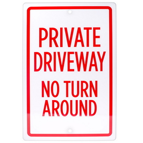Brybelly Private Gateway No Turn Around Sign