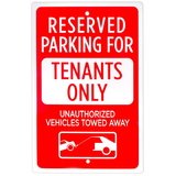 Brybelly Parking Reserved for Tenants Only Sign