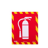 Brybelly Fire Extinguisher Inside Icon Stickers, 4-pack