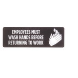 Brybelly Employees Must Wash Hands Self-Adhesive Sign