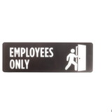 Brybelly Employees Only Self-Adhesive Sign