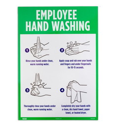 Brybelly Employee Hand Washing Self-Adhesive Decal