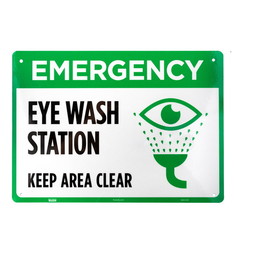 Brybelly Emergency Eye Wash Station Aluminum Sign