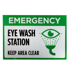 Brybelly Emergency Eye Wash Station Self-Adhesive Decal