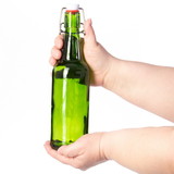 Brybelly 16 oz Green Grolsch Bottle