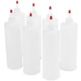 Brybelly Squeeze Bottles with Lids, 7-pack