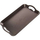 Brybelly KCAF-401 Black Textured Cafeteria Tray with Handles, 14